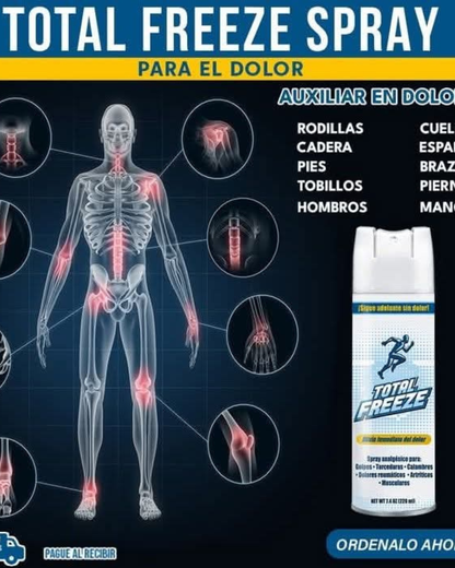 Total Freeze Spray Analgésico – Alivio Inmediato con Efecto Hielo